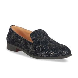 FAUSTO Men Sequin Embroidered Velvet Mojaris-image-93