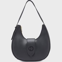 Caprese Celia Women Solid Half Moon Leather Hobo Bag-23