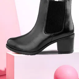 Bxxy PU Party High-Top Block Pumps-picture-17