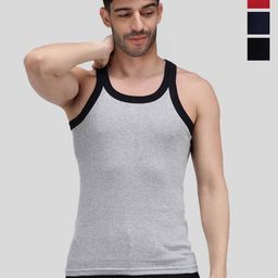 Amul Comfy Pack of 4 Men Gym Vest-picture-45
