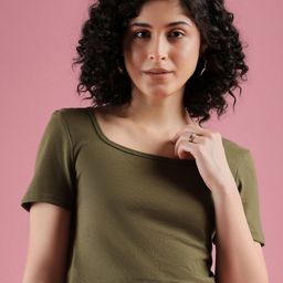 DressBerry Women High Neck Pockets T-shirt-picture-19
