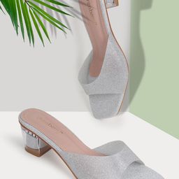 DressBerry Printed Party Block Pumps-9