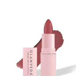 GLAMVEDA Creamy Matte Long Stay Lipstick with Ceramides - 4.5 g - Desire - 301-27
