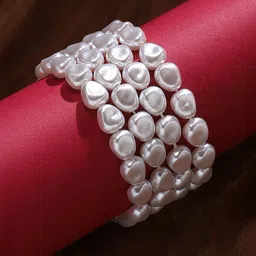 SOHI Women Pearls Beaded Multi-Layer Bracelet-28