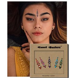 Comet Busters Set of 5 Handcrafted Reusable Traditional Designer Bindis - 002 image 3