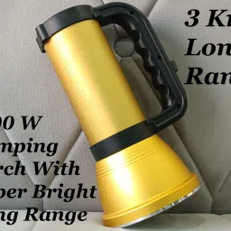 mitsales 1000 W kisan Torch With 3 Km Long Range,3 Modes & Water Proof 10 hrs Torch Emergency Light image 2