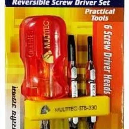 Multitec STB-330 6 in 1 MULTI BIT STUBBY REVERSIBLE SCREWDRIVER SET Precision Screwdriver Set-21