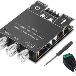 ZK-1002T TPA3116D2 100W+100W Dual Channel With Treble & Bass Control, Miscellaneous Electronic Hobby Kit-image-4