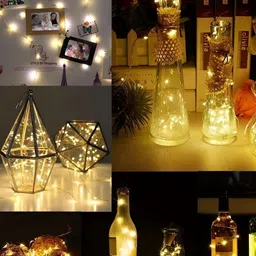 SPARK WORLD Yellow Rice Shape String Lights image 3