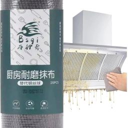 Roll Disposable Cleaning Cloth Kitchen Scrub Cloth Wear Resistant Rag Reusable Wet and Dry Non-woven Cleaning Cloth-image-2