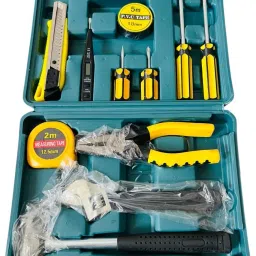 12 in 1 Repair Home Hand Tool Kit Set With Screwdriver, Hammer, Measuring Tape Hand Tool Kit-13