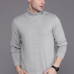 Louis Philippe Turtle Neck Pure Cotton Pullover-picture-23