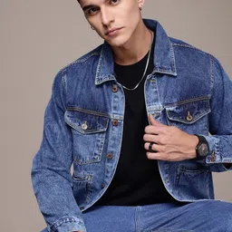 The Roadster Life Co. Pure Cotton Denim Trucker Jacket-image-72