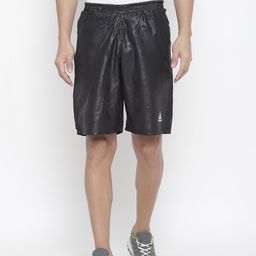 Aesthetic Bodies Men Black Printed Slim Fit Sports Shorts-image-95
