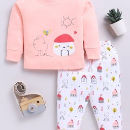 YK X Tinyo Infant Boys Pure Cotton Printed T-shirt with Joggers-image-22
