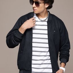 The Roadster Lifestyle Co. Suede Finish Bomber Jacket-image-43