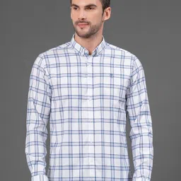 Red Tape Men Button Down Checked Casual Shirt-image-79