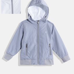 Okane Girls Reversible Hooded Bomber Jacket-image-60