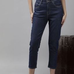 The Roadster Life Co. Women Boyfriend Fit Mid-Rise Stretchable Jeans-image-37