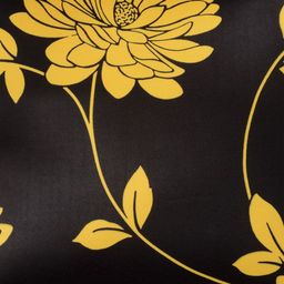 HOUZZCODE Black & Yellow Printed Set of 2 Square Cushion Covers image 5