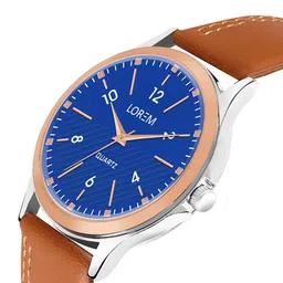 LOREM Men Dial & Straps Analogue Watch LR95-A image 3