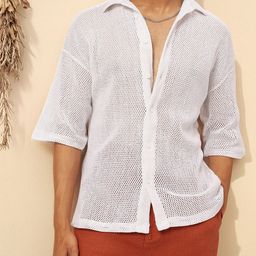Kook N Keech BreezyKnit Sheer Cotton Shirt-picture-31