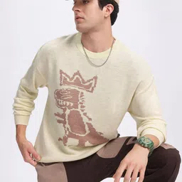 glitchez Vibe Vision Graphic Oversized Pullover-image-21
