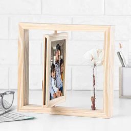 FNP Multicolor MDF Rotating Photo Frame for Best Dad image 3