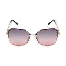Ted Smith TS-DIAMONTY_PINK Pink Gradient Beveled Sunglasses-28
