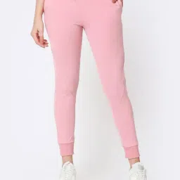 Bewakoof Pink Regular Fit Joggers-image-68