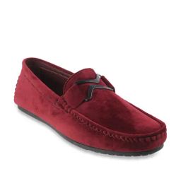 Metro Men's Red Casual Loafers-image-24