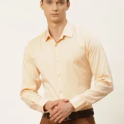 Sojanya Beige Cotton Regular Fit Self Pattern Shirt-image-22