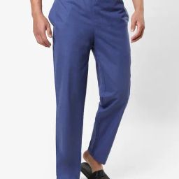 Bewakoof Blue Cotton Regular Fit Pyjamas-image-22