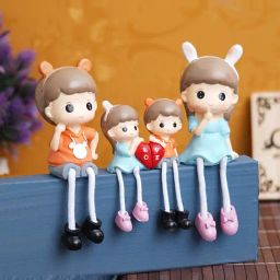 eCraftIndia Solid Polyresin Family Set Showpiece-11
