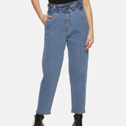 ISU Blue Cotton High Rise Jeans-image-53