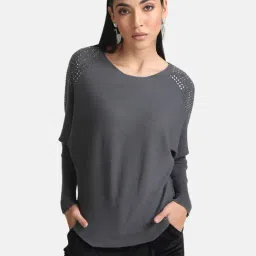 Kazo Batwing Pullover With Heat Studs-image-84