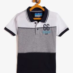 Duke Kids Multicolor Color Block Polo T-Shirt-picture-20
