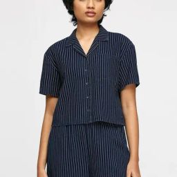 Pepe Jeans Blue Cotton Striped Shirt-image-116