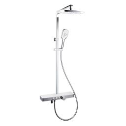 Parryware Lave 50x50x20 cm SS Shower Column with Adjustable Rain & Hand Shower Silver, T9822A1-picture-34