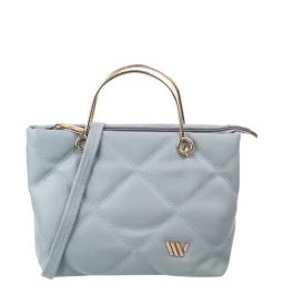 Walkway Light Blue Synthetic Quilted Handbag-image-86