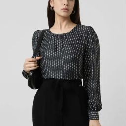 Van Heusen Grey Regular Fit Printed Top-picture-13