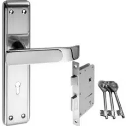 Ozone Stainless Steel SN Silver Door Handle Locks OCX.KY2.STD CP/SN-1