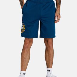 Puma Men Blue Panel Knitted Sweat Shorts-image-14
