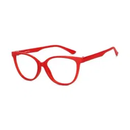 Lenskart Blu LB E14452 Red Full Rim Cat Eye Zero Power Computer Glasses-picture-9