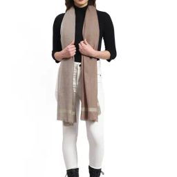 Monte Carlo Brown Printed Stole-picture-13