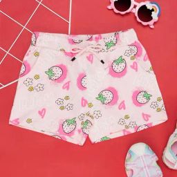 Pantaloons Junior Kids Pink Cotton Printed Shorts-image-78