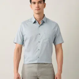 Arrow Grey Cotton Regular Fit Printed Shirt-picture-23