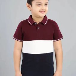 3PIN Boys Multicolor Cotton Color Block T-Shirts-picture-7