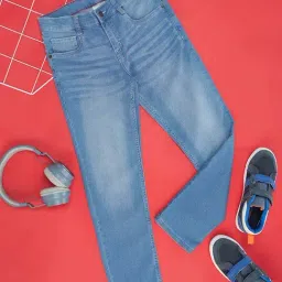 Pantaloons Junior Blue Cotton Slim Fit Jeans-picture-47