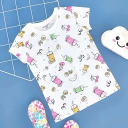 Pantaloons Junior Kids Bright White Cotton Regular Fit Top-image-76